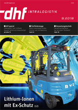 Cover story von kurz.design: dhf Intralogistik - BYD Miretti ATEX - Lithium Ionen mit Ex-Schutz